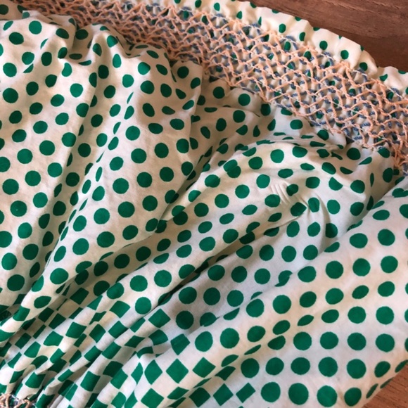 Anthropologie Maeve Strapless Green Dress 4 - Picture 3 of 10